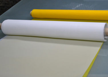 China 50 Polyester-Siebdruck-Masche des Zoll-80T für Keramik-Drucken, weiße/Gelb-Farbe fournisseur