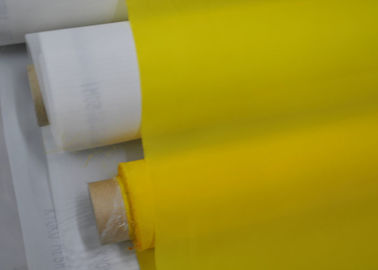 China 55 Faden-Polyester-Druckmasche 77T für T-Shirt/Gewebe, gelbe Farbe fournisseur