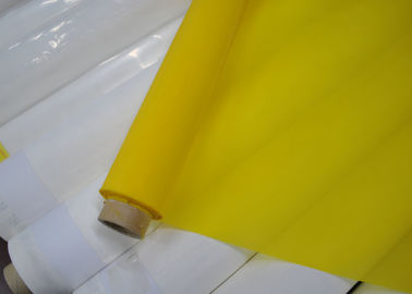 China 158 Polyester-Maschen-Gewebe des Mikrometer-47T für keramisches Drucken, weiße/Gelb-Farbe fournisseur