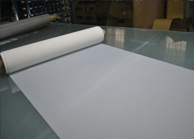 100 Micron White Polyester Monofilament Screen Mesh Fabric For Ceramic Printing