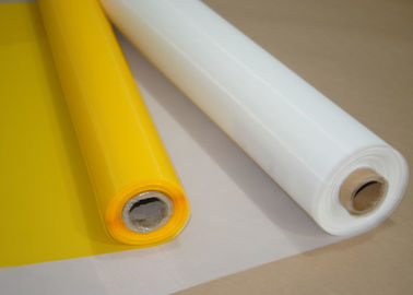 China Weiße/der Gelb-Polyester-Müllergaze-120 Masche für Glasdrucken, 158 Mikrometer fournisseur