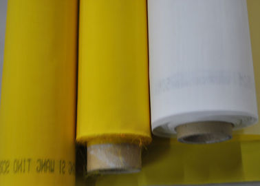 Einzelfaden-Polyester-Masche 100% für Textildrucken 120T - 34 weiße/Gelb-Farbe