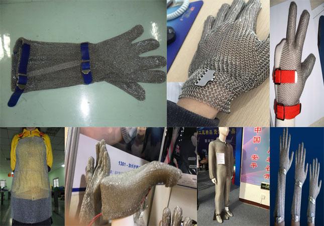 Metzger-Antiausschnitt-Edelstahl-Handschuhe mit den Metallplatten, hochfest
